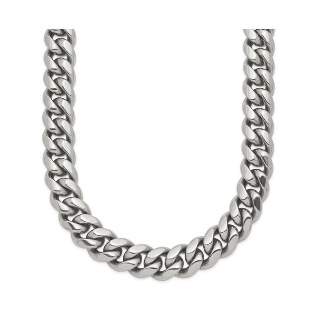 Chisel Stainless Steel Polished 24 inch Curb Chain Necklace Product Image