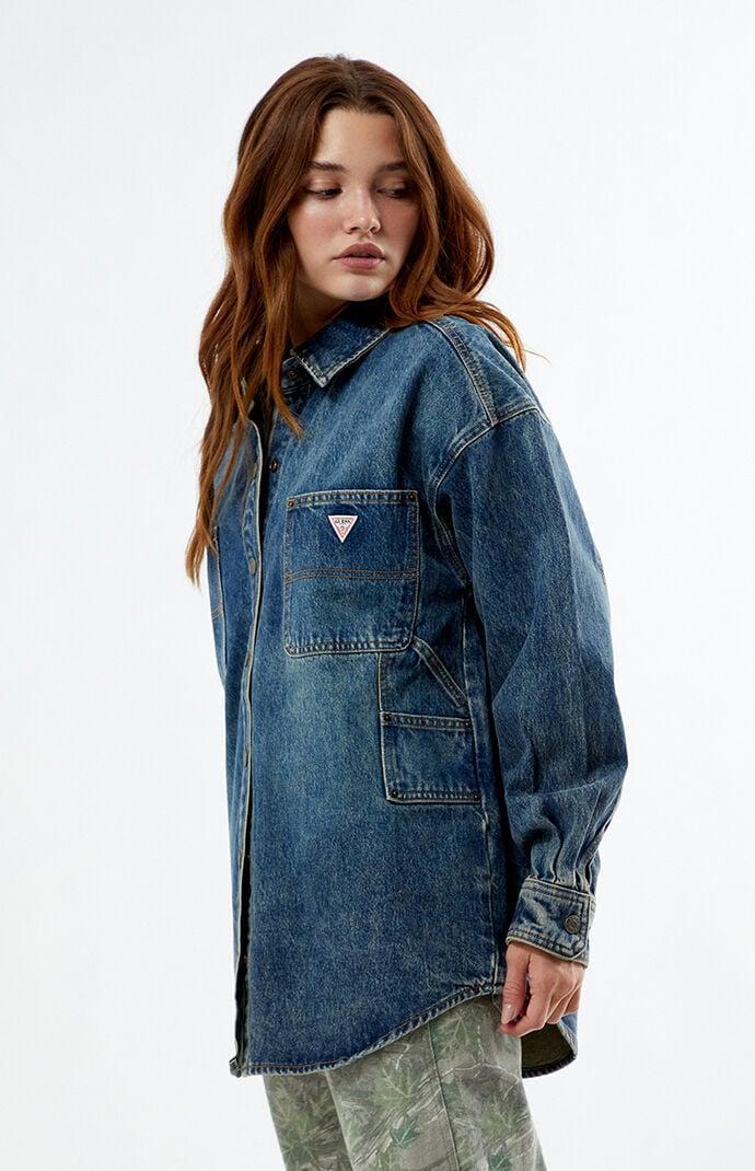 GUESS Originals Women's Medium Denim Carpenter Jacket - Product Image