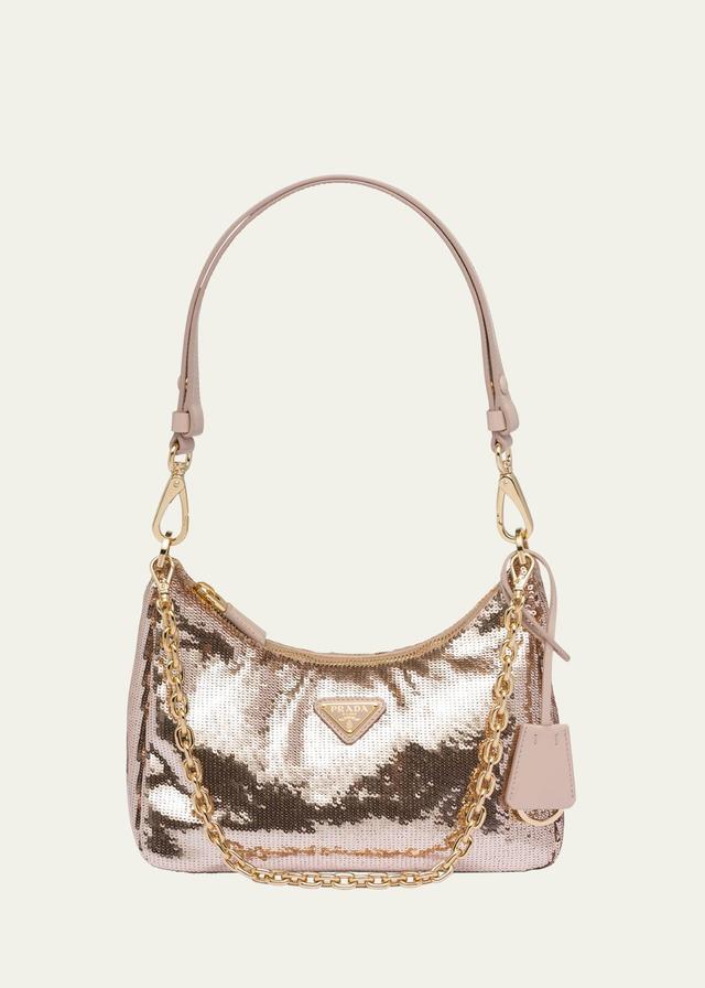 Womens Re-Nylon And Sequin Mini-Bag Product Image