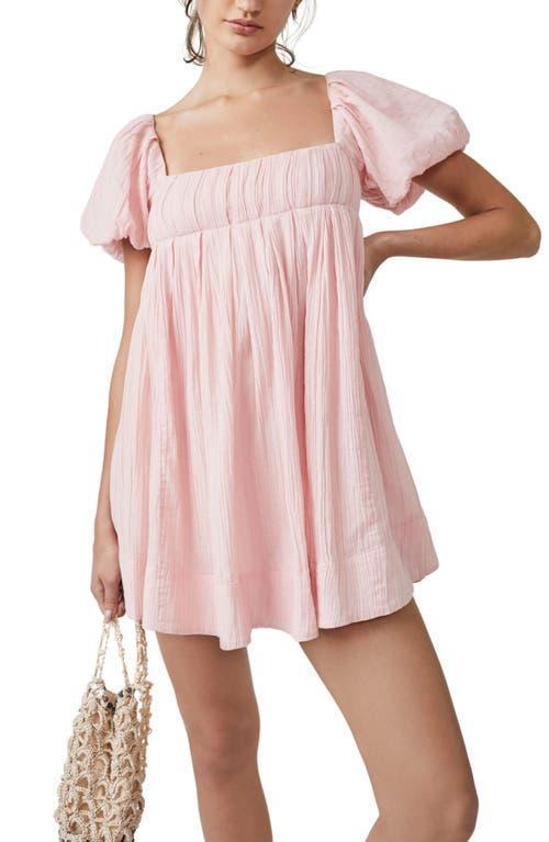 Free People free-est Marina Tie Back Cotton Crinkle Babydoll Dress Product Image