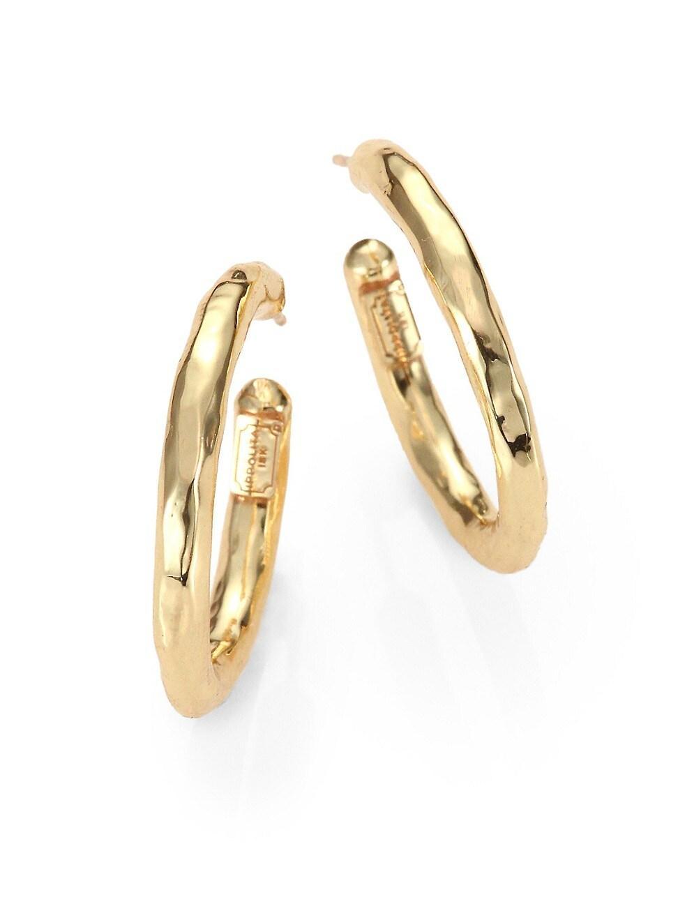 Ippolita 18K Yellow Gold Classico Medium Hoop Earrings Product Image