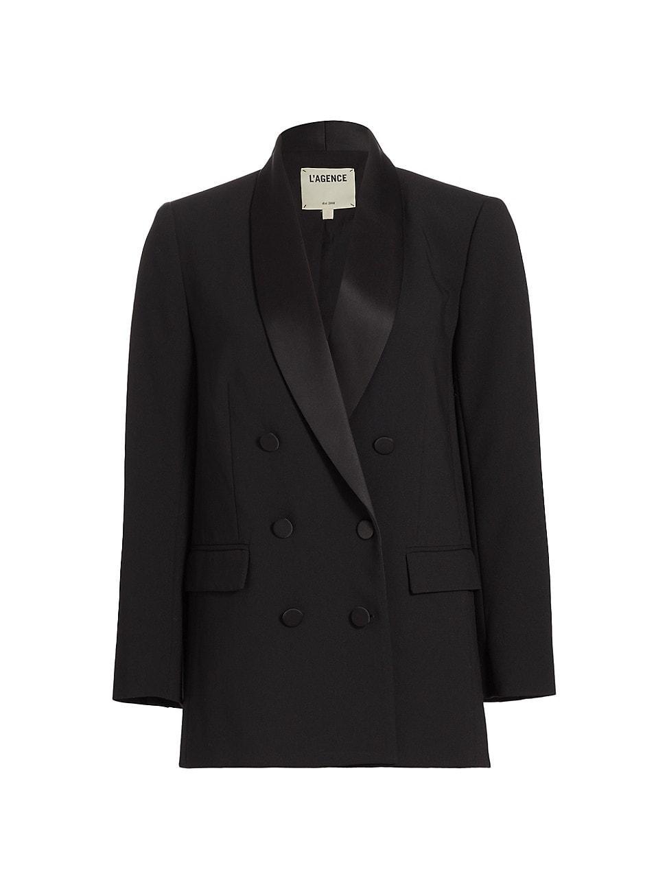 Womens Jayda Double-Breasted Ponte Blazer Product Image