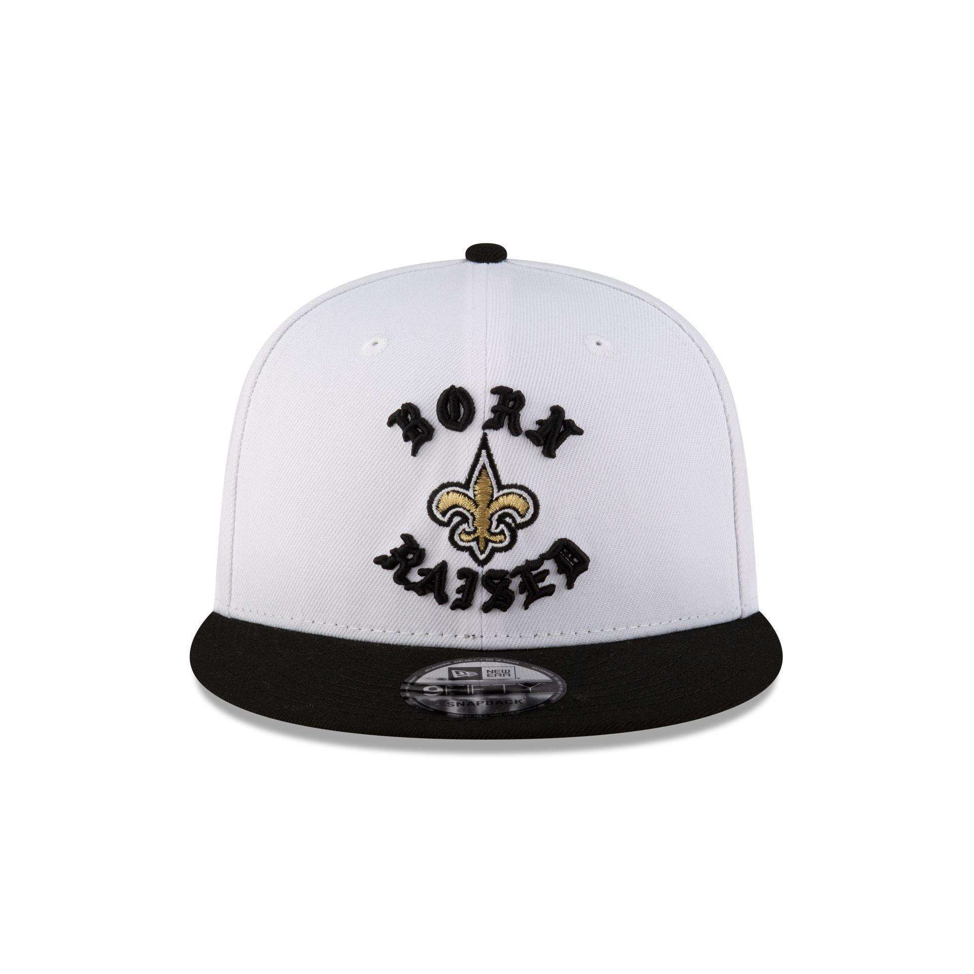 Born x Raised New Orleans Saints White 9FIFTY Snapback Male Product Image