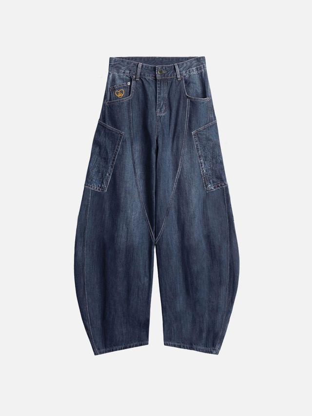 [Pre-Order] Aelfric Eden Big Pocket Barrel Loose Jeans Product Image