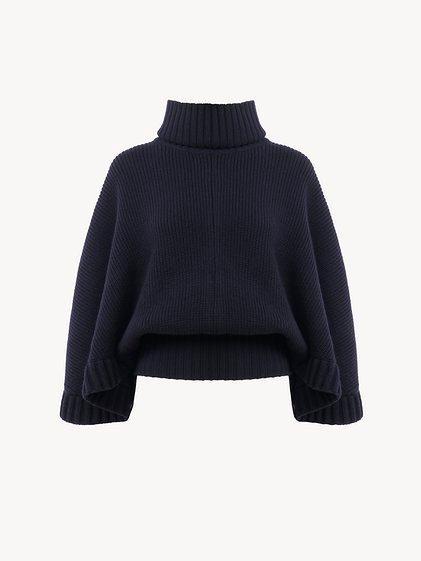 Short turtleneck cape product image