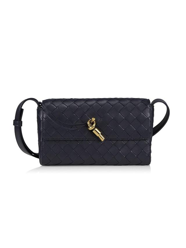 Bottega Veneta Mini Intrecciato Leather Crossbody Bag Product Image