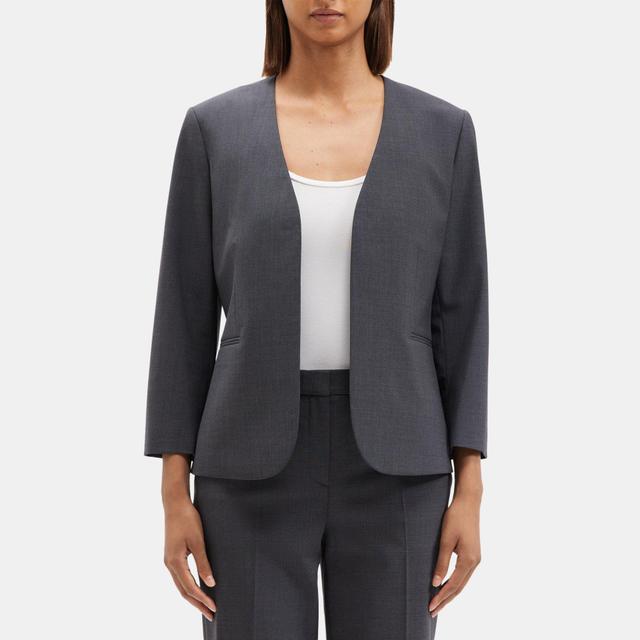 Stretch Wool Open Blazer | Theory Outlet Product Image