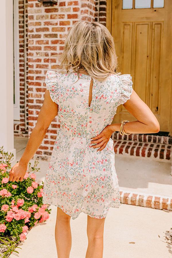 English Tea Garden Embroidered Eyelet Mini Dress Product Image