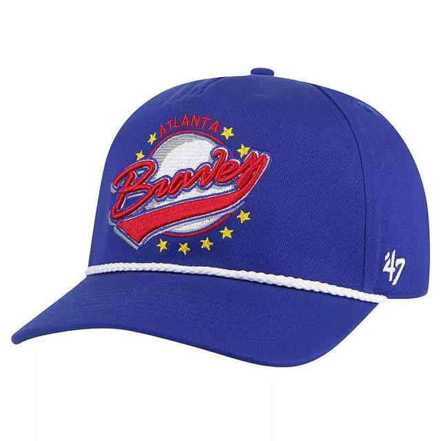 Mens 47 Royal Atlanta Braves Wax Pack Collection Premier Hitch Adjustable Hat Product Image