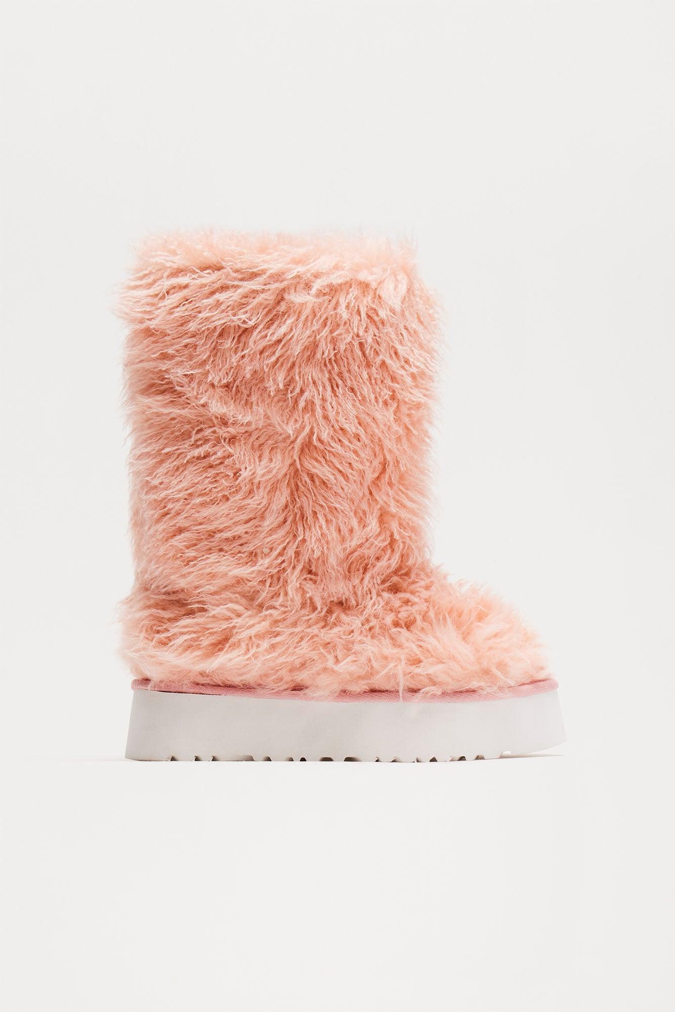 Ontario Faux Fur Boots - Pink product image