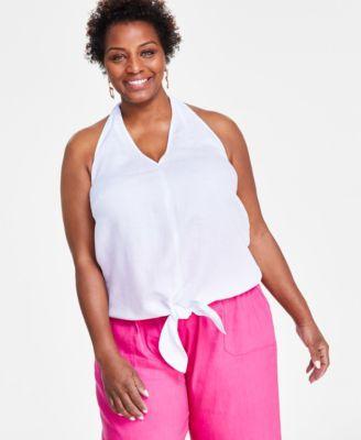 Plus Size Halter Top, Created for Macy's Product Image