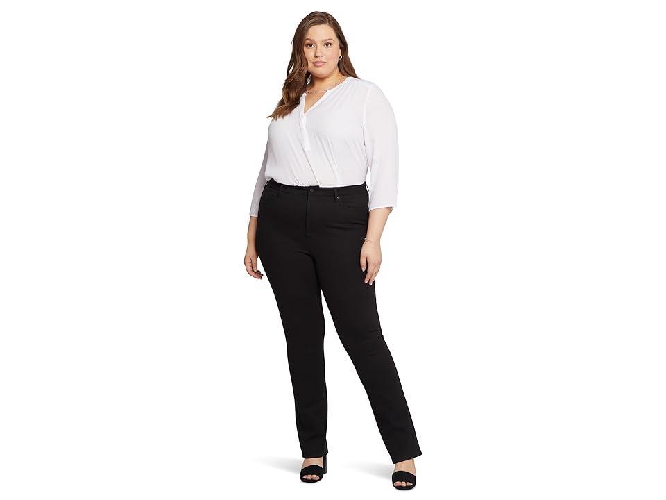 NYDJ Plus Size Marilyn 5-Pocket Straight Leg Stretch Ponte Pants Product Image