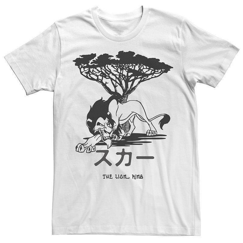 Disneys The Lion King Scar Kanji Sketch Logo Mens Tee Product Image