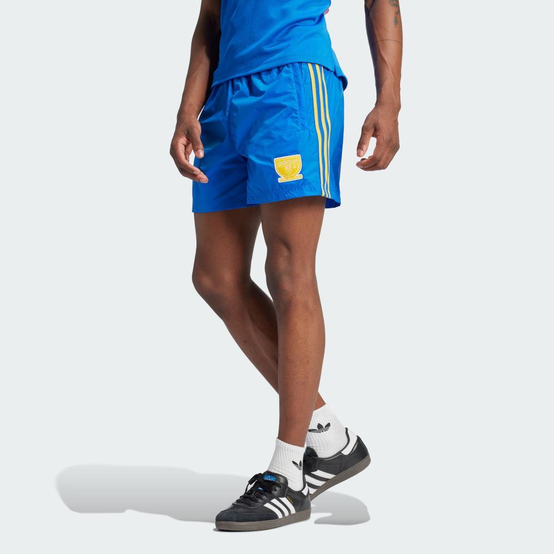 adidas Graphics Sprinter Shorts Blue XS Mens Product Image