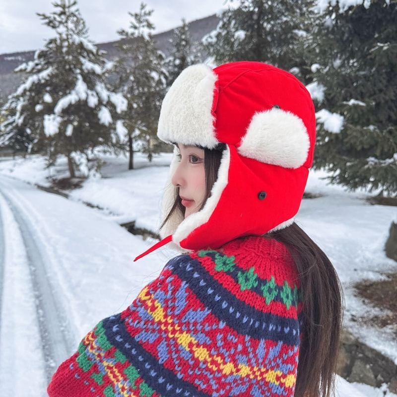 Fleece-Lined Trapper Hat Product Image