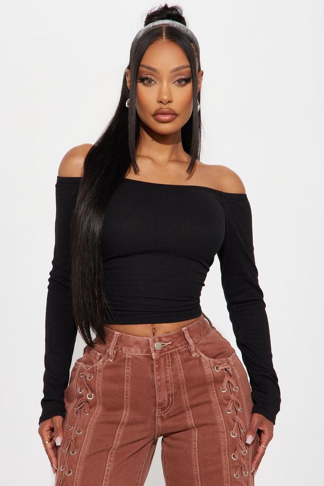 Genesis Off Shoulder Top - Black Product Image