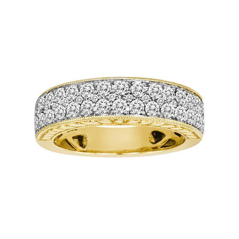 The Regal Collection 14k Gold 1-ct. T.W. IGL Certified Diamond Wedding Ring, Womens White Product Image