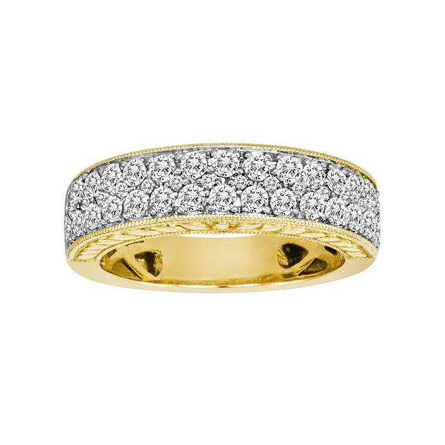 The Regal Collection 14k Gold 1-ct. T.W. IGL Certified Diamond Wedding Ring, Womens Yellow Product Image