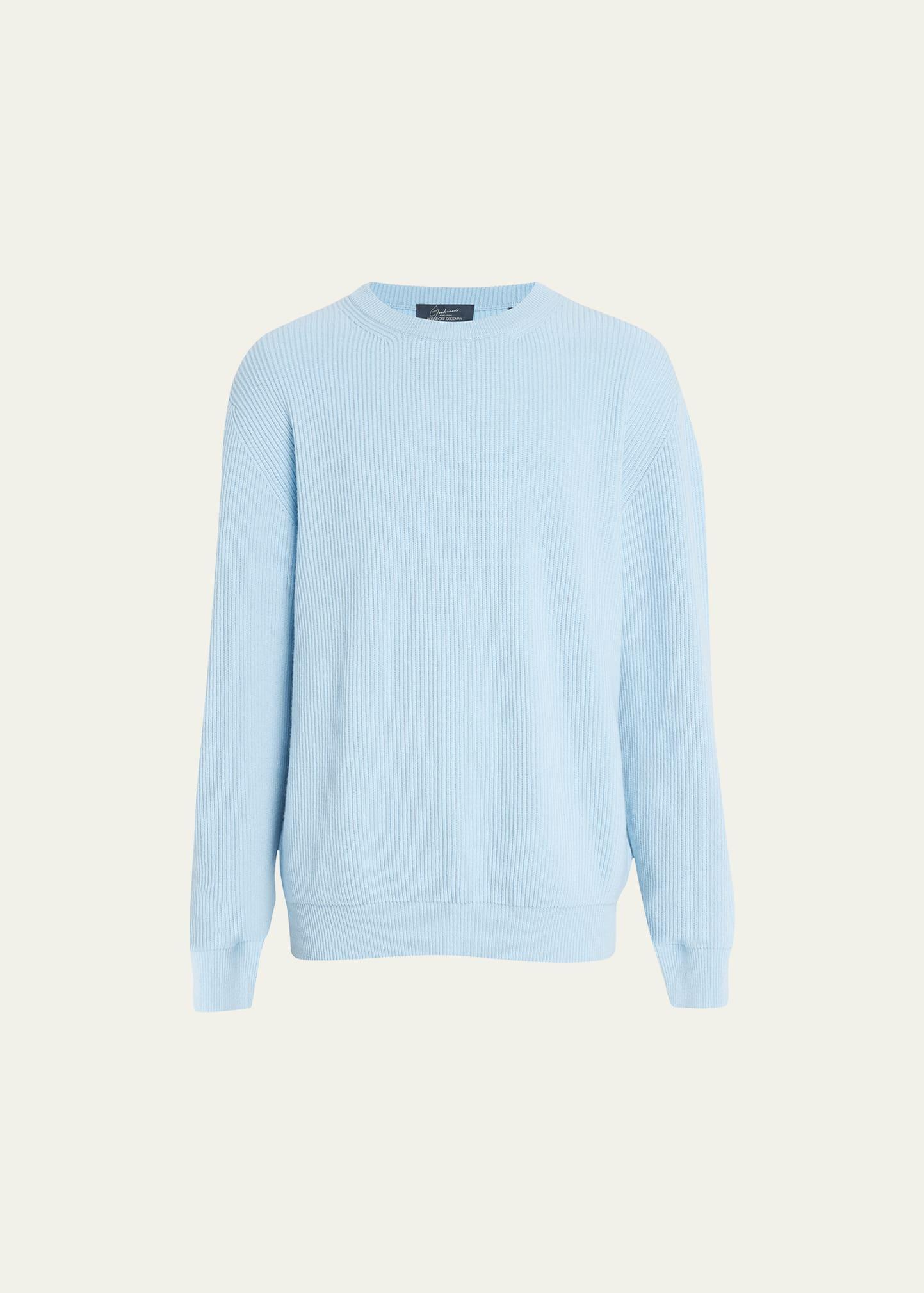 Mens Cashmere Ribbed Crewneck Product Image