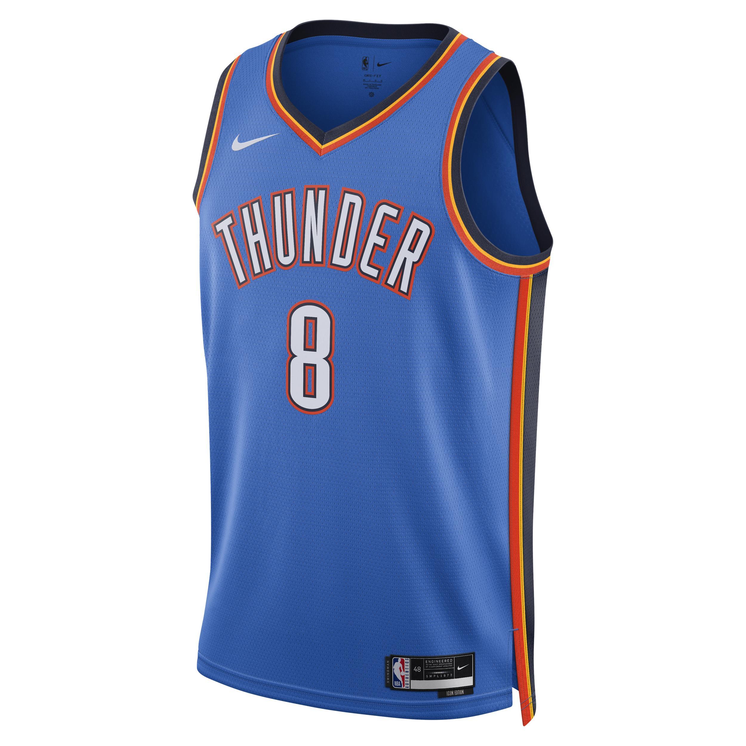 Mens Nike Shai Gilgeous-Alexander Blue Oklahoma City Thunder Swingman Jersey - Icon Edition - Blue Product Image