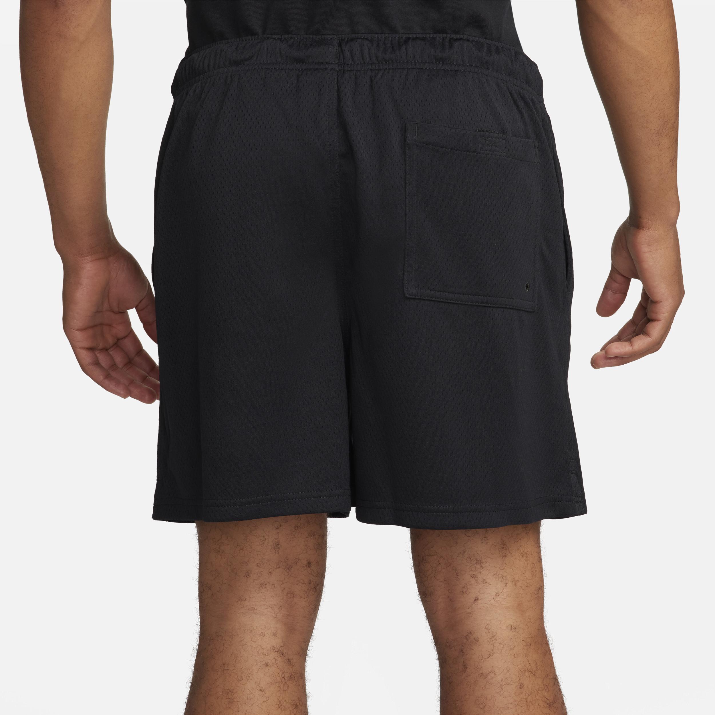 Nike Mens Nike Club Flow Mesh Shorts - Mens Black/White Product Image