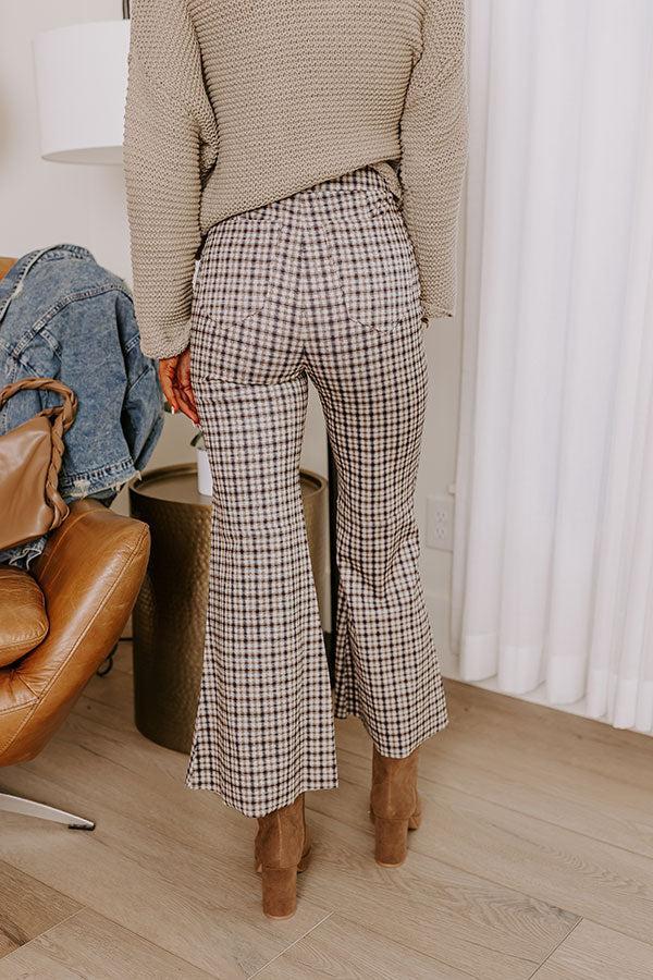 The Vesca High Waist Plaid Flare Product Image