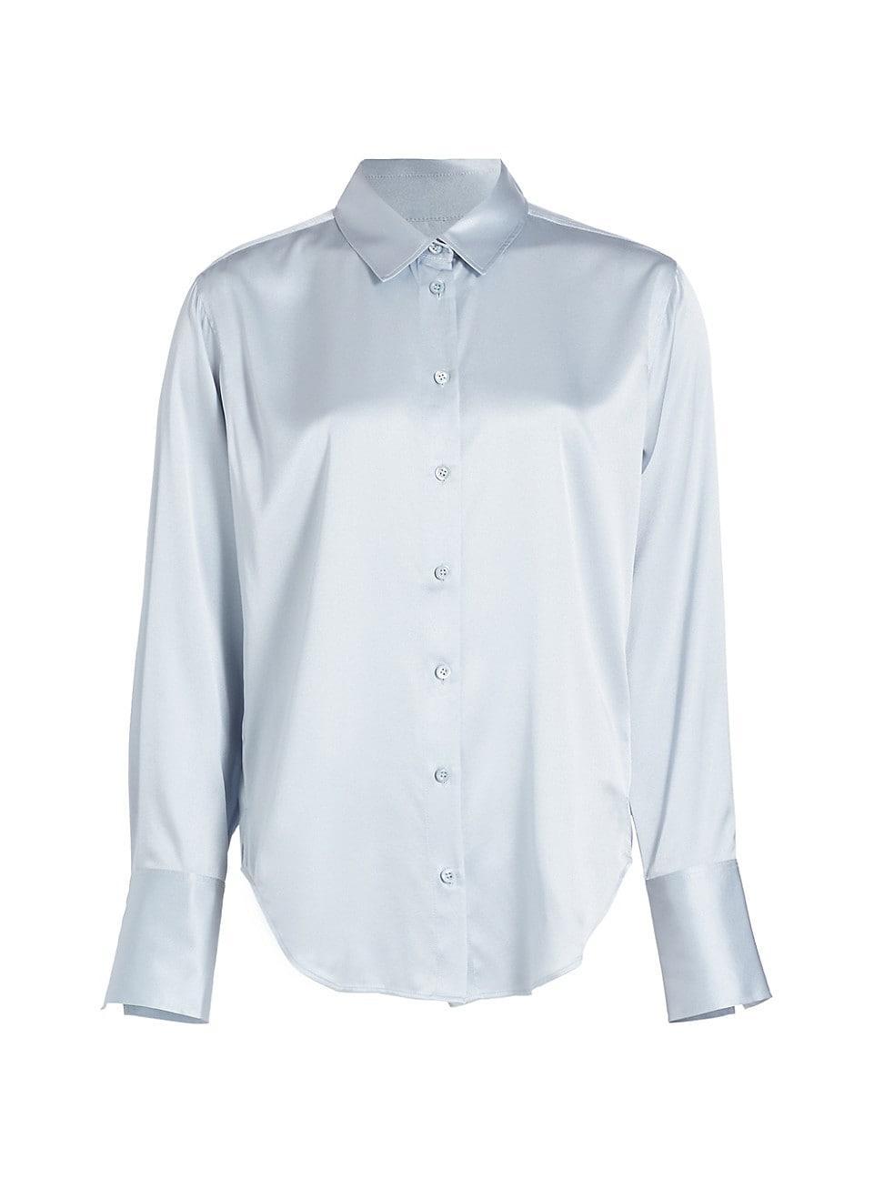 Womens The Standard Silk Button-Up Shirt Product Image