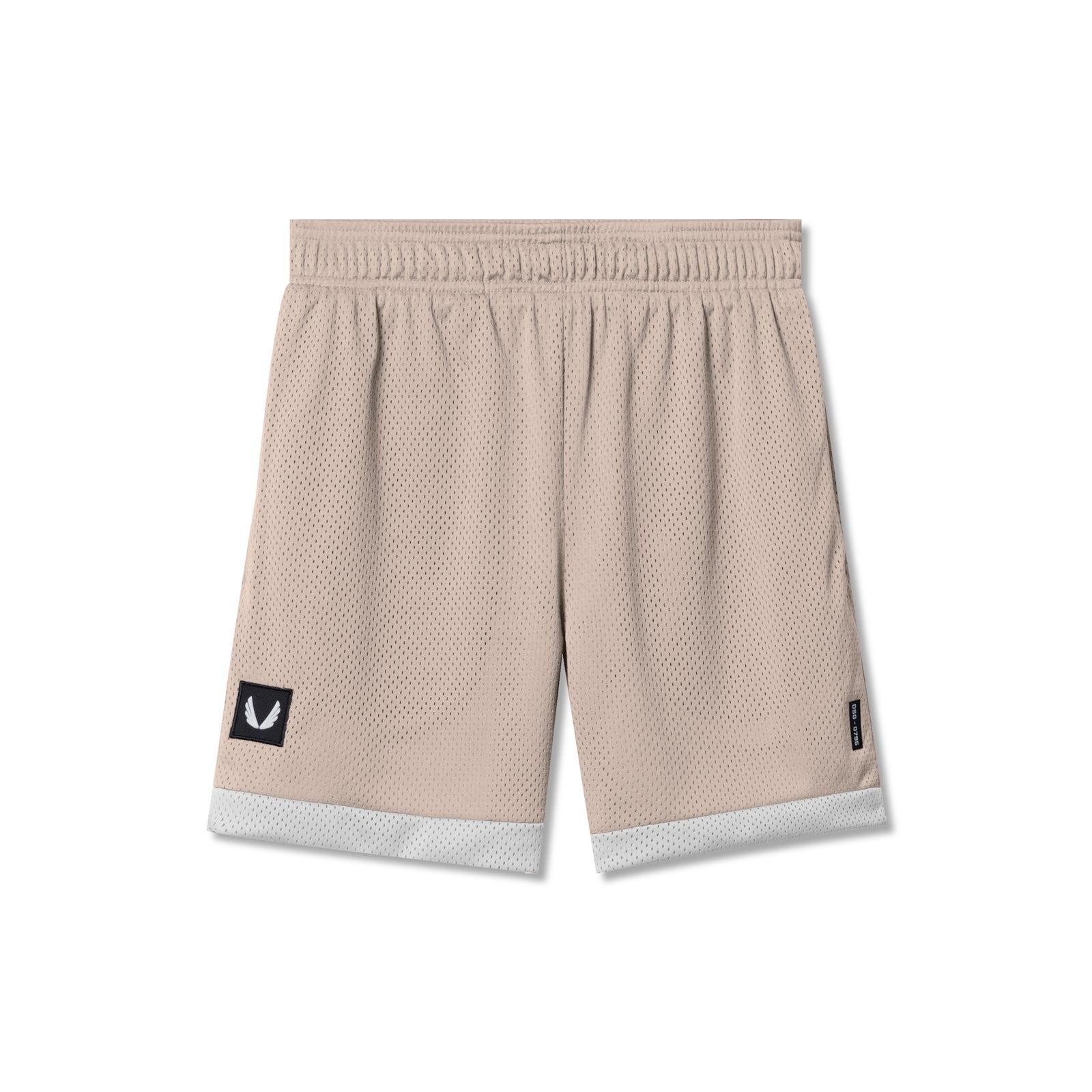 0795. SilverPlus™ Mesh Reversible Short  - Beige/White Product Image