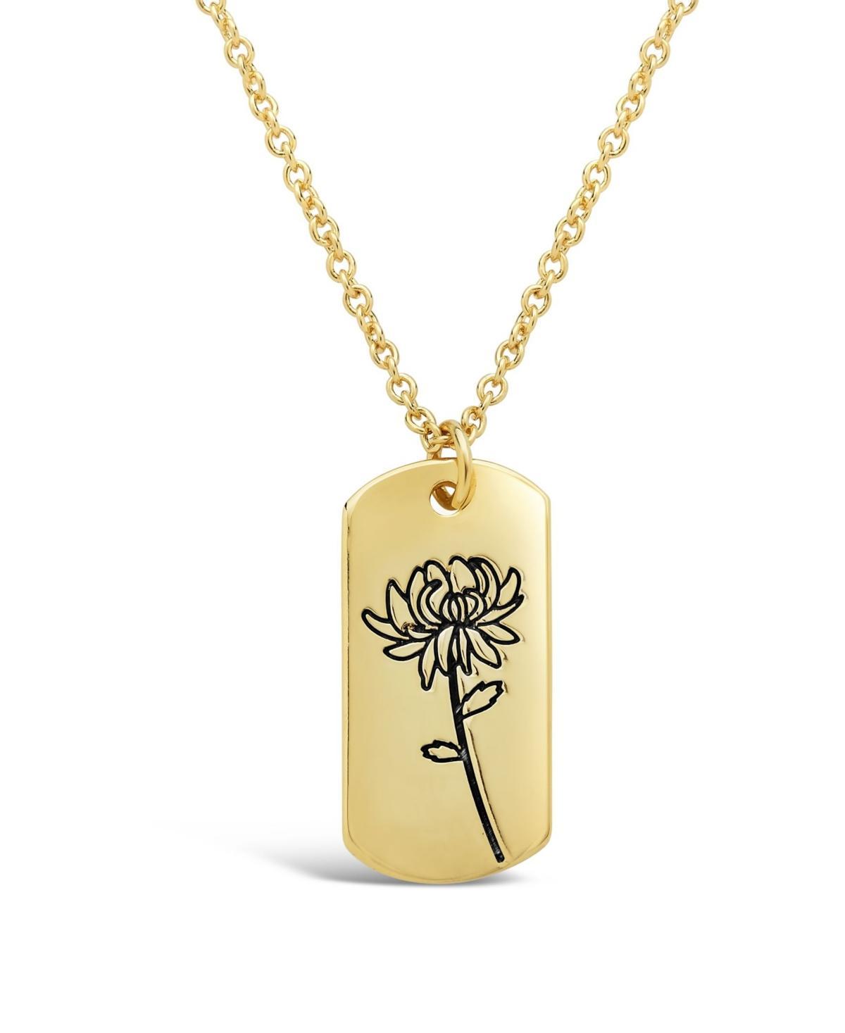 Womens Birth Flower Necklace - July/Water Lily Product Image