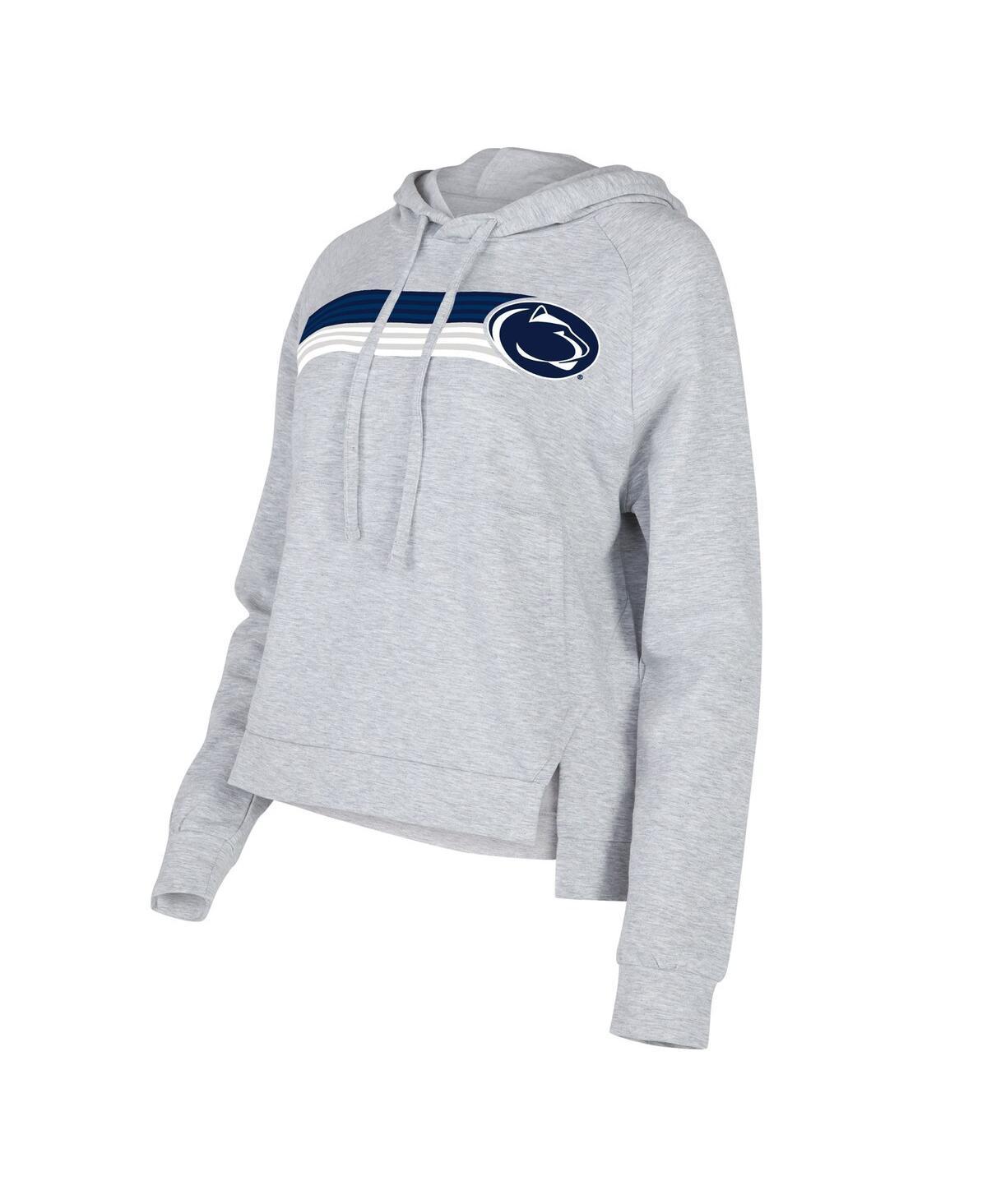 Womens Concepts Sport Gray Penn State Nittany Lions CedarTri-Blend Raglan Pullover Hoodie Product Image