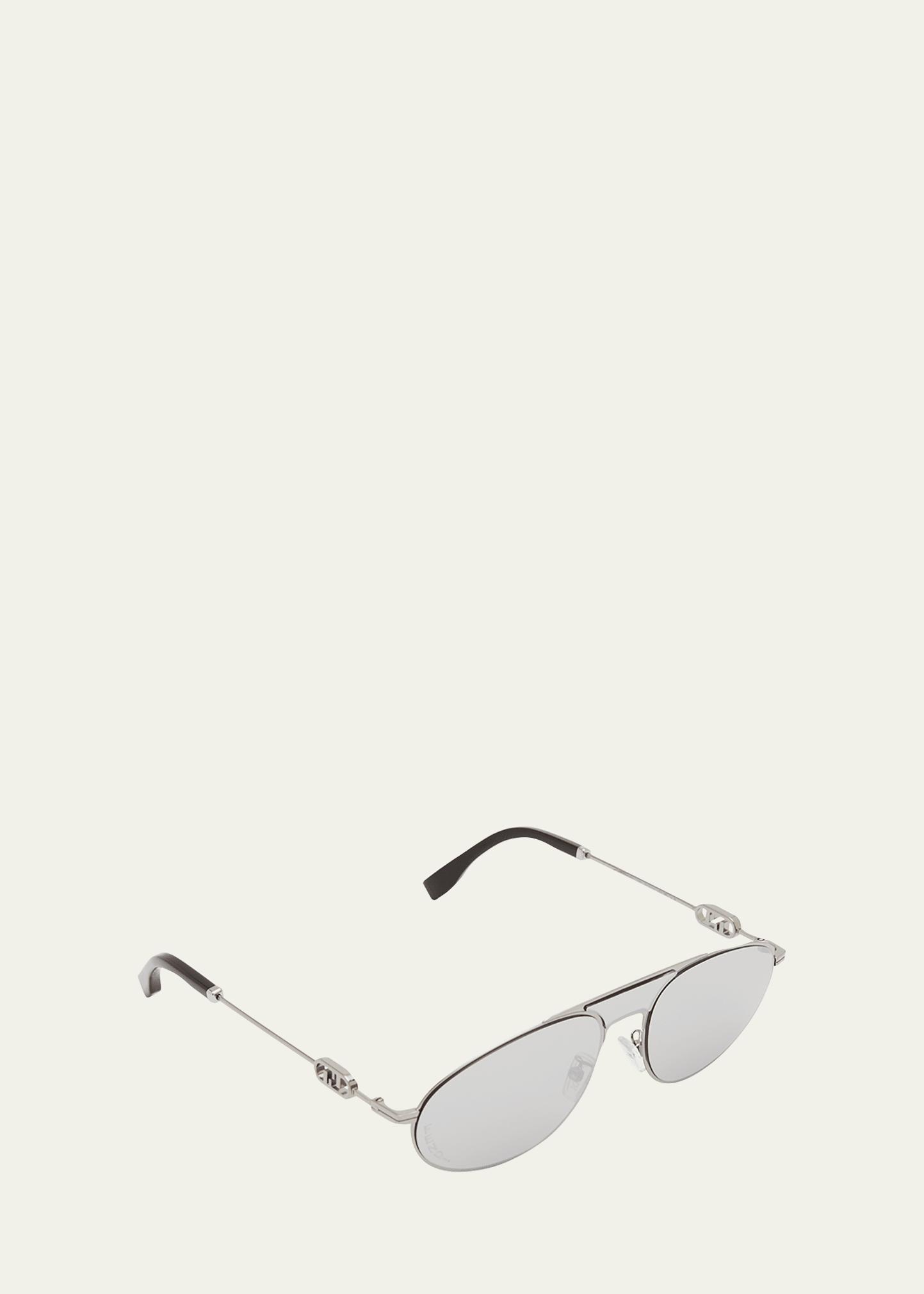 Mens 52MM Geometric Logo Sunglasses Product Image