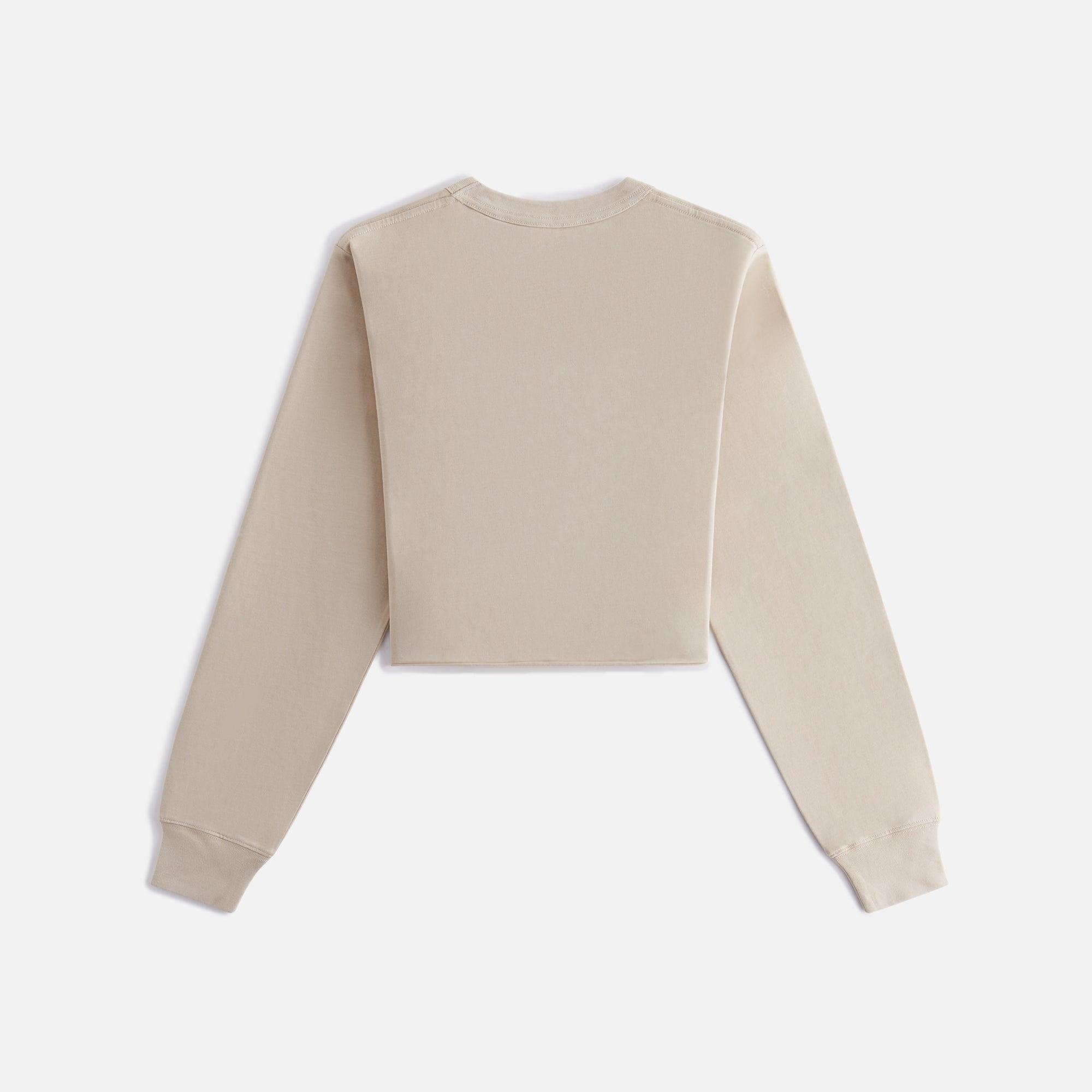 Kith Women Lucy II Cropped Long Sleeve Tee - Bare Female Product Image