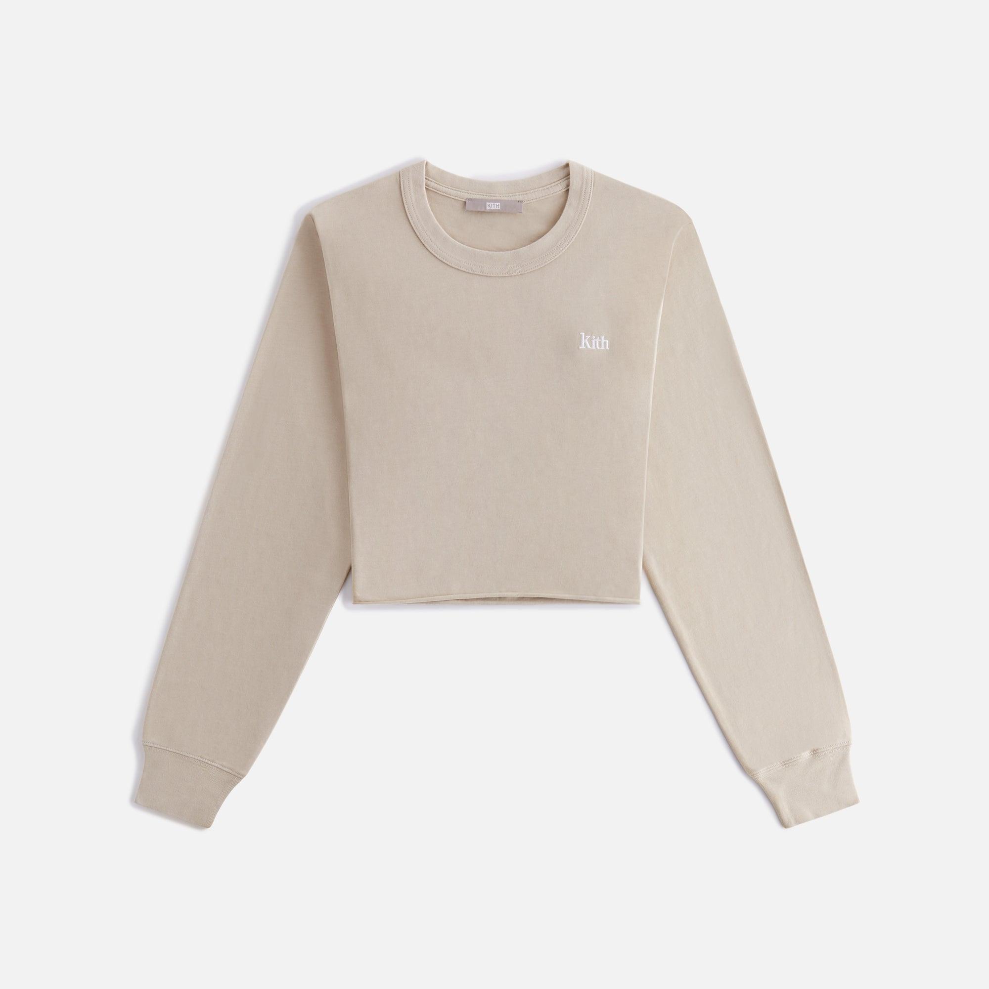 Kith Women Lucy II Cropped Long Sleeve Tee - Bare Female Product Image