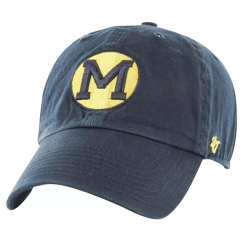 Mens 47 Michigan Wolverines Vault Clean Up Adjustable Hat, Blue Product Image