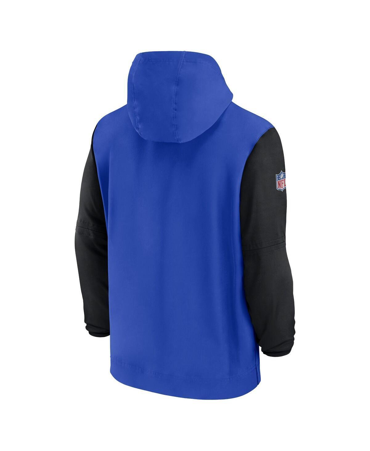 Buffalo Bills Sideline Pre-Game Player Nike Men's NFL 1/2-Zip Hooded Jacket Product Image