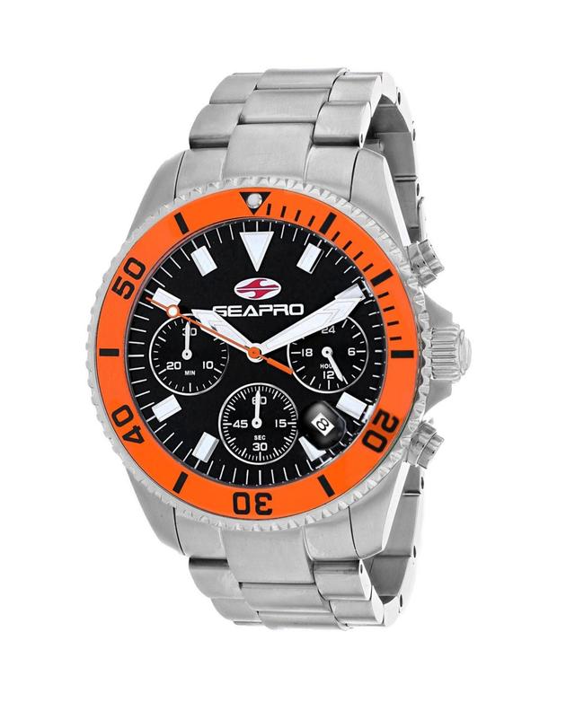 Seapro Mens Scuba 200 Chrono Black Dial Watch - SP4353 - Black Product Image