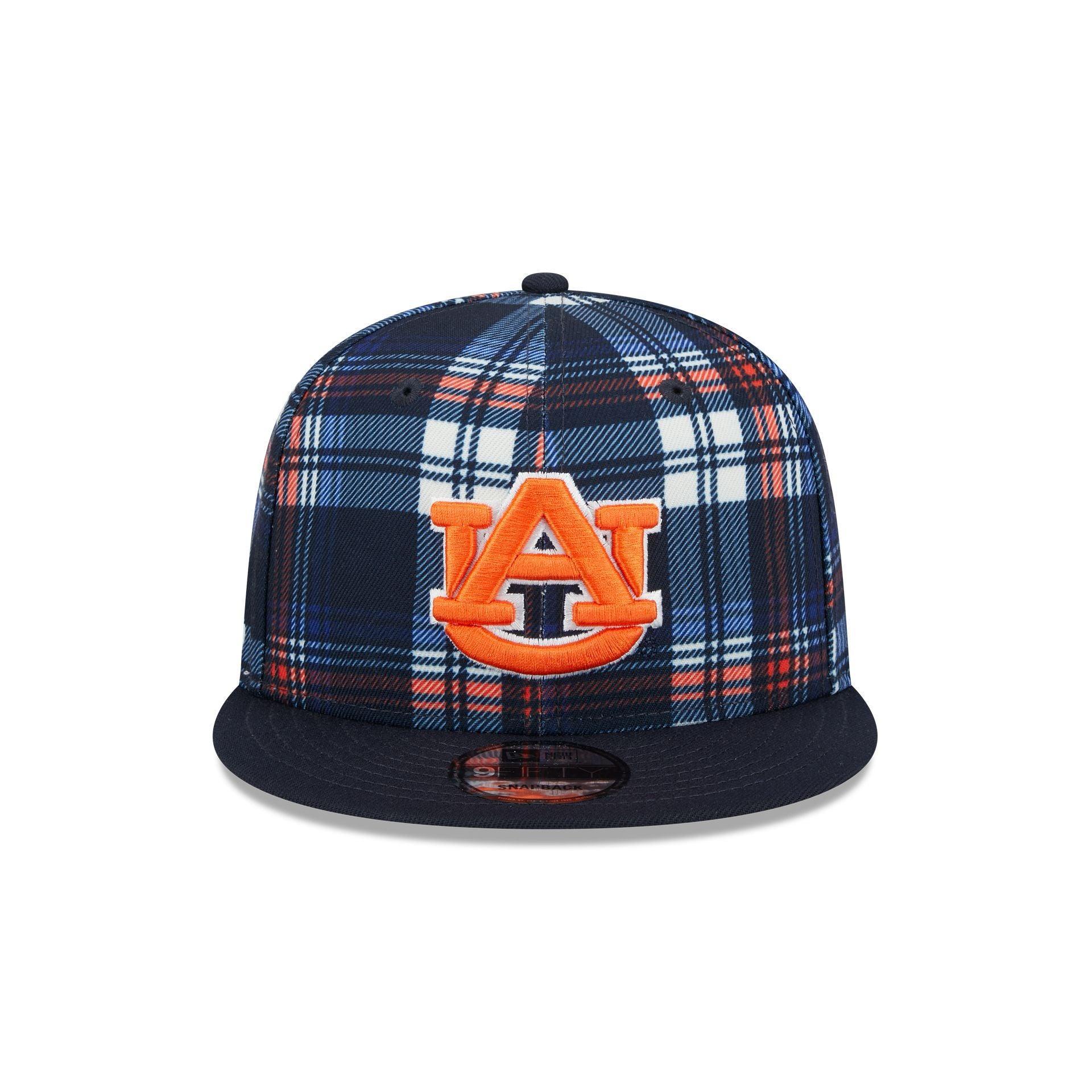 Auburn Tigers Plaid 9FIFTY Snapback Hat Male Product Image