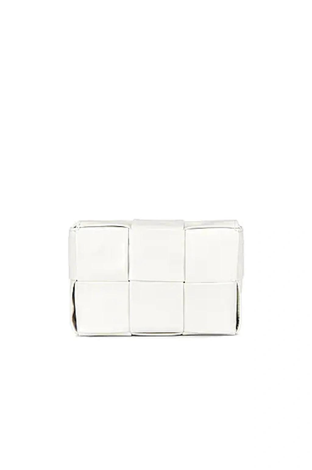 BOTTEGA VENETA Card Case With Strap 'silver' Product Image