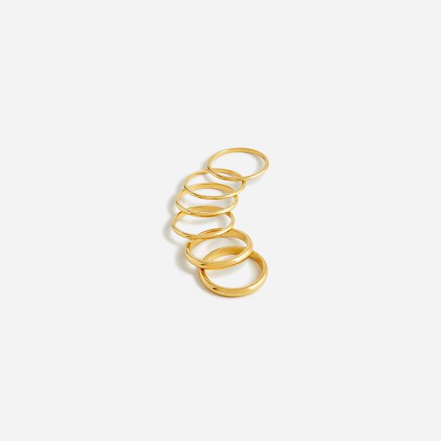 Dainty layering rings set-of-six Product Image