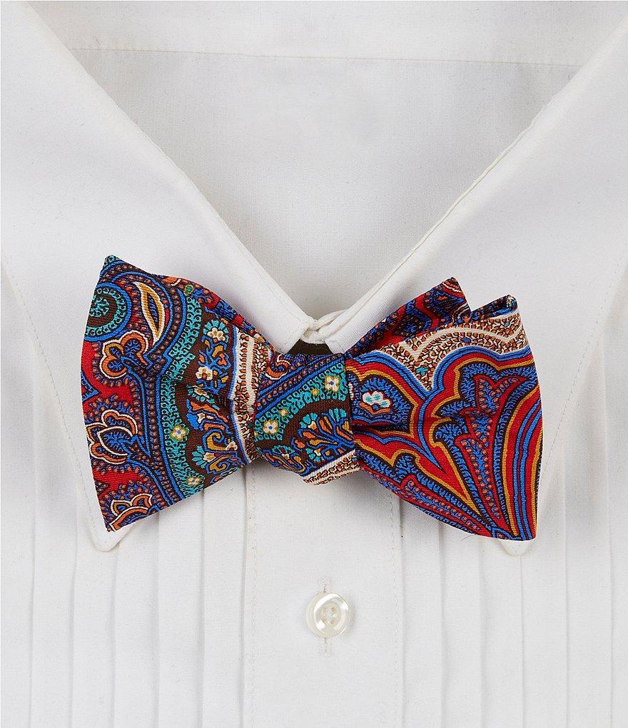 Cremieux Extra Paisley Print Bow Tie Product Image