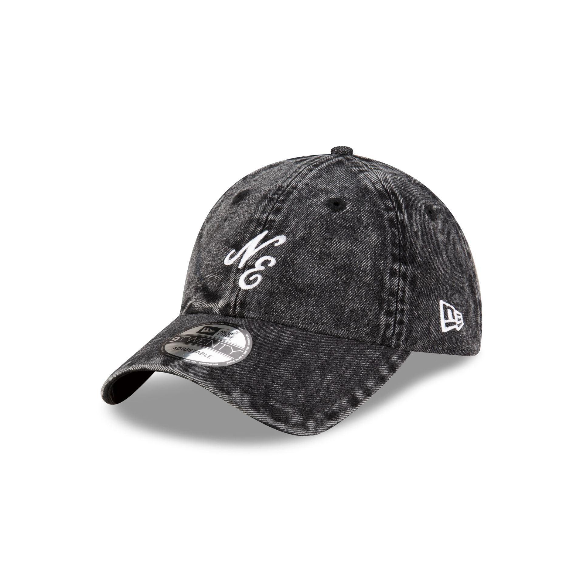 New Era Cap Chemical Wash Black 9TWENTY Adjustable Hat Male Product Image