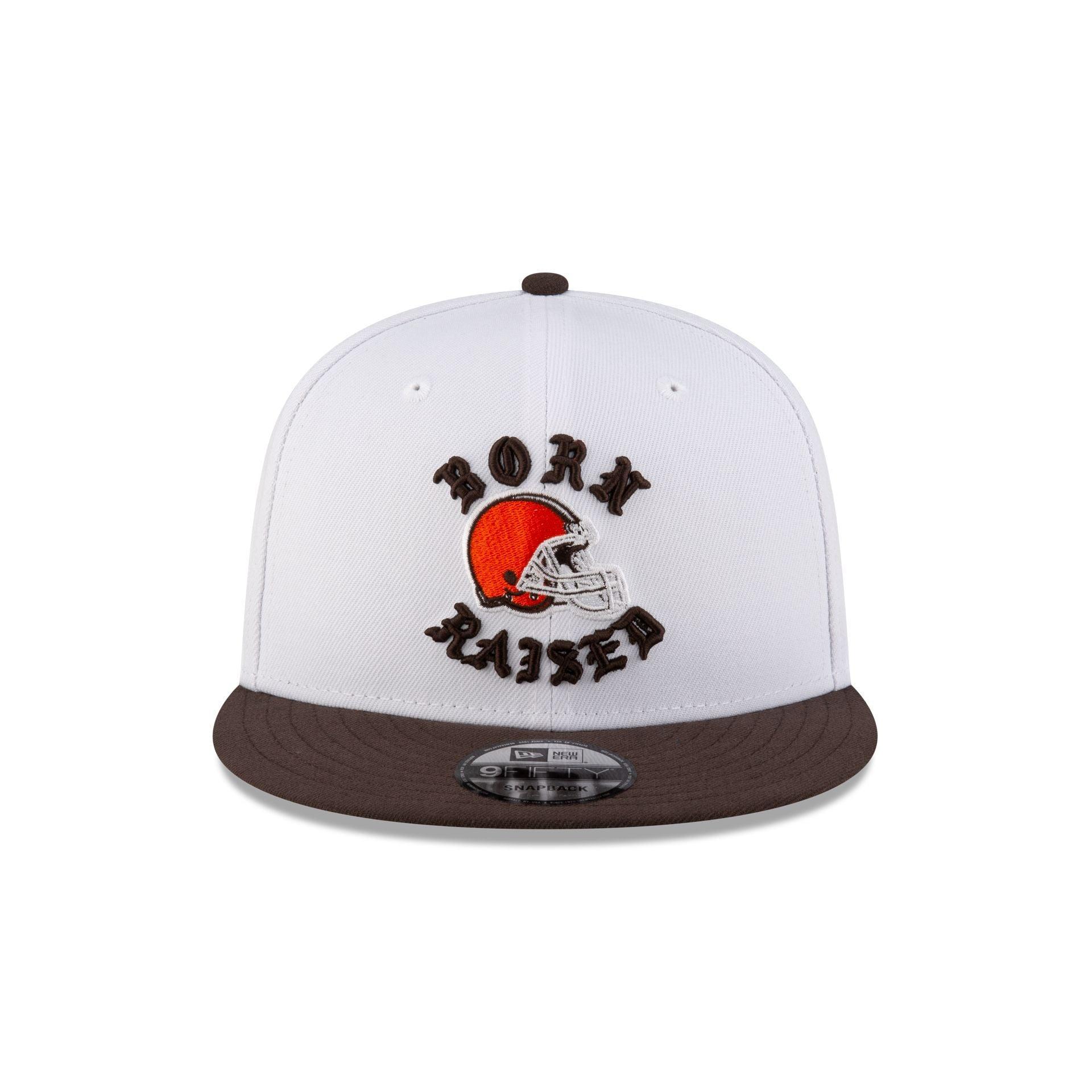 Born x Raised Cleveland Browns White 9FIFTY Snapback Male Product Image