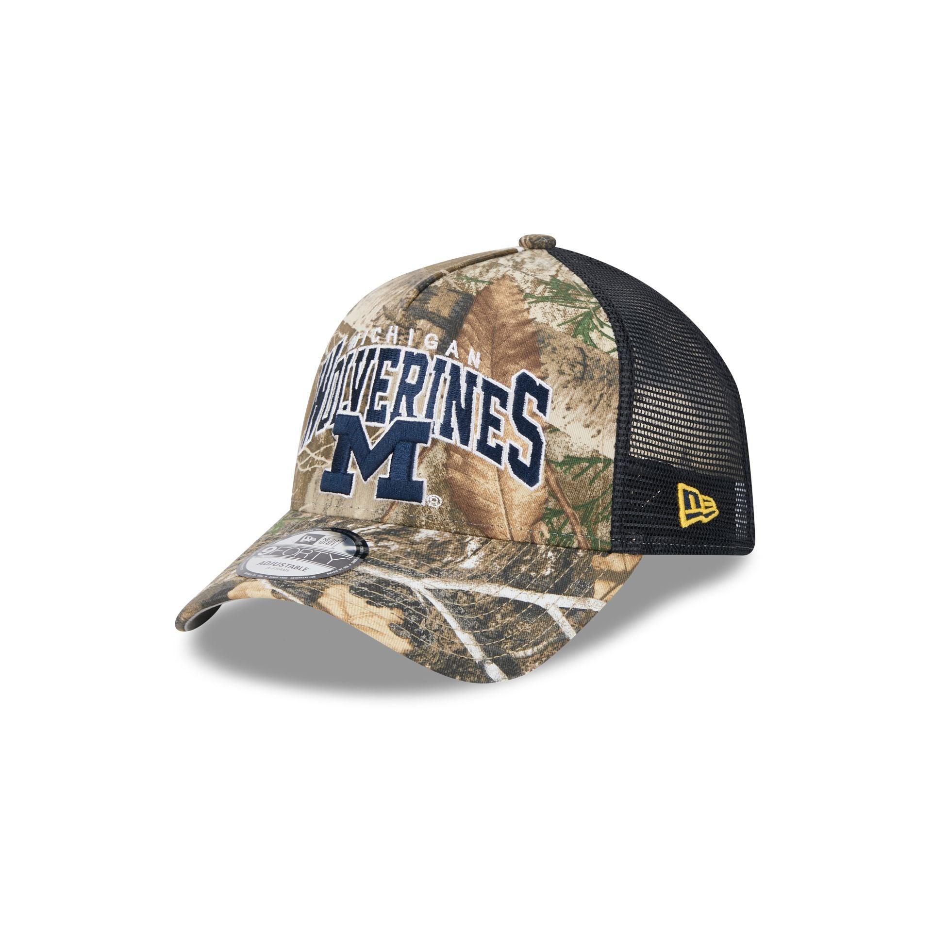 Michigan Wolverines Active 9FORTY A-Frame Trucker Hat Male Product Image