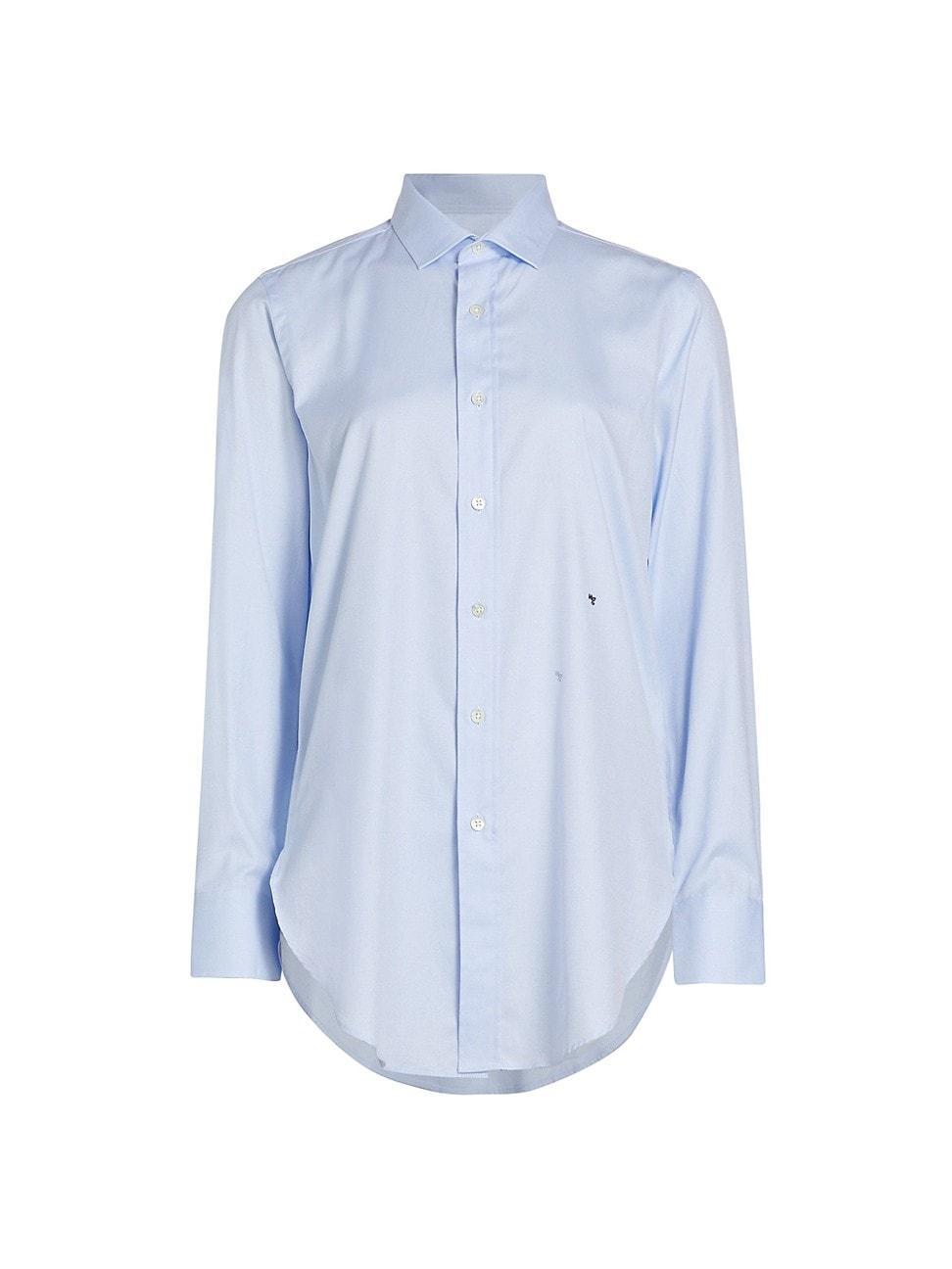 Womens Chambray Blue Classic Shirt Product Image