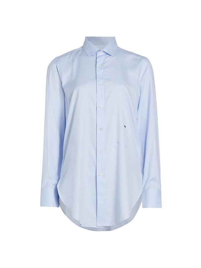 Womens Chambray Blue Classic Shirt Product Image