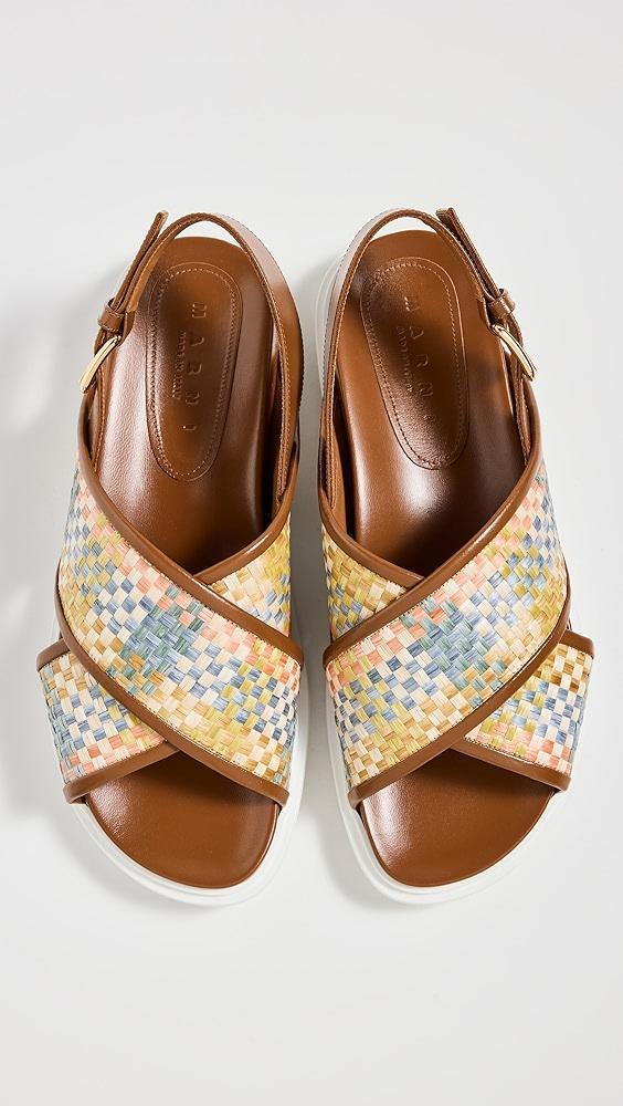 Marni Fussbett Crisscross Sandals | Shopbop Product Image