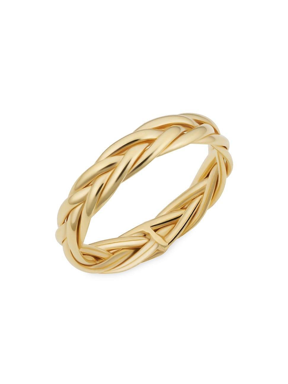 Womens 14K Yellow Solid Gold Caesar Ring Product Image