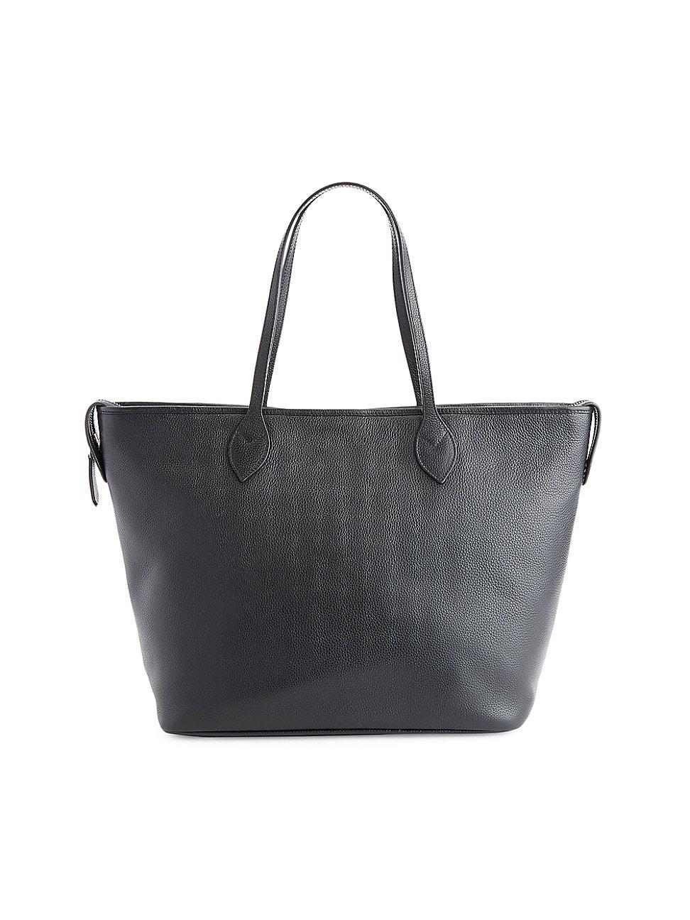 Womens Pebble Grain Wide Tote Bag Product Image