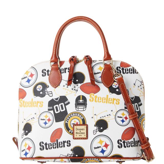 Womens Dooney & Bourke Pittsburgh Steelers Gameday Zip Zip Satchel Product Image