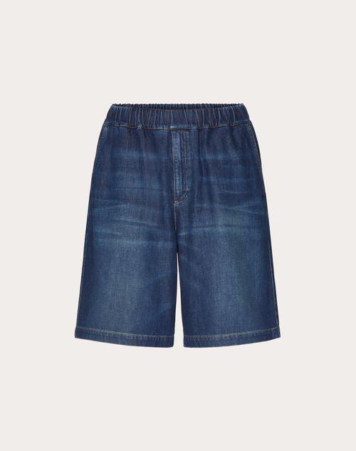 DENIM CHAMBRAY BERMUDA SHORTS Product Image